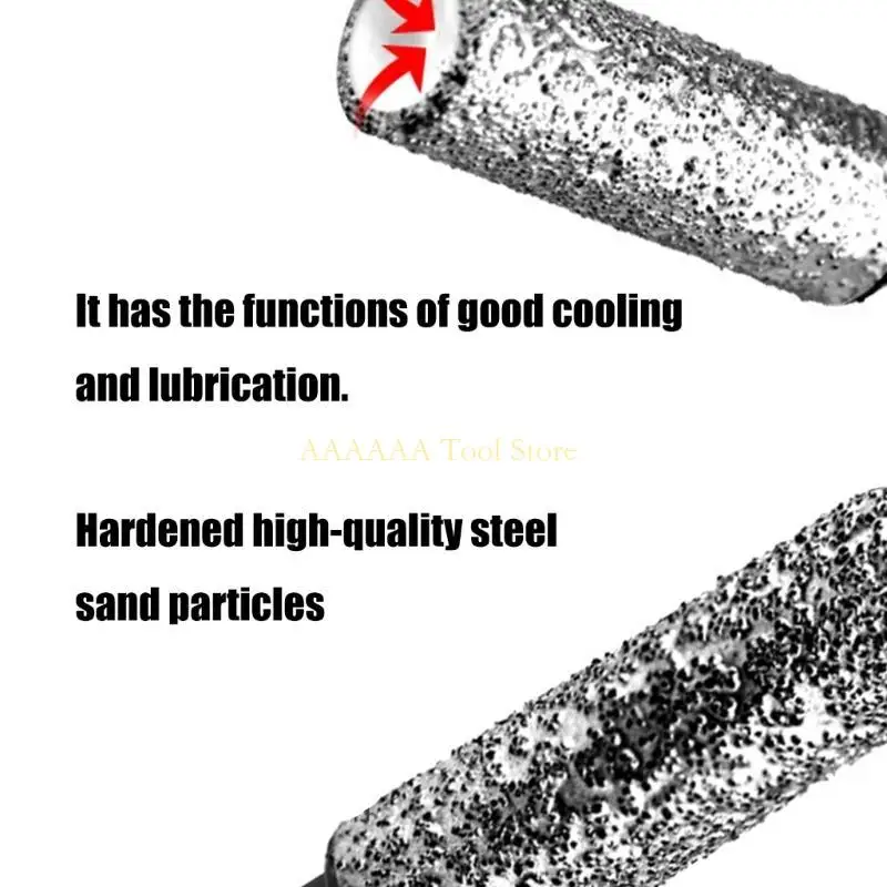 Brocas diamantes molienda perforación en seco A2BE, 4 Uds., con cera enfriamiento integrada para aplicaciones y