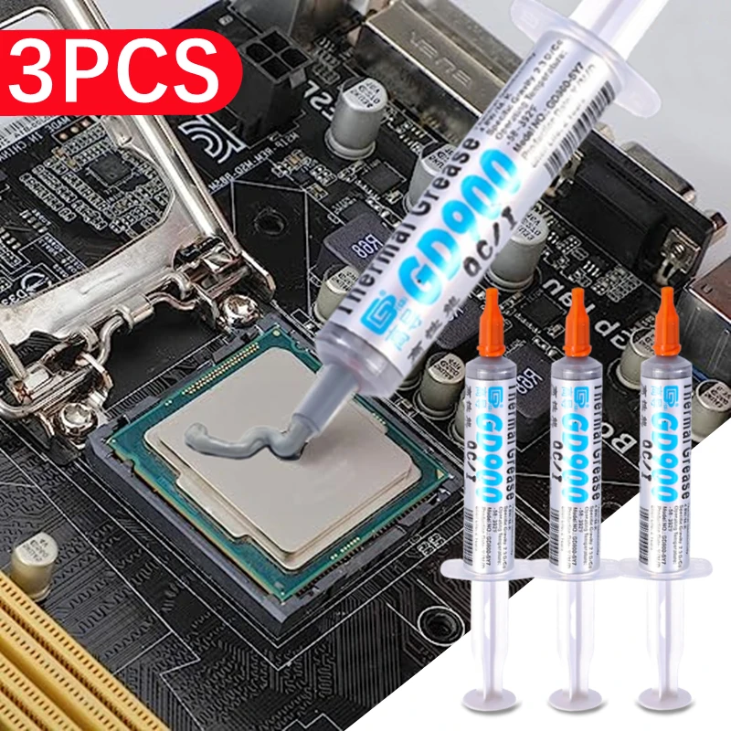 1-3Pcs GD900 Thermal Grease Heatsink Thermal Paste For CPU PC Processor Portable 4.8 W/M-K Heatsink Plaster Water Cooling Cooler