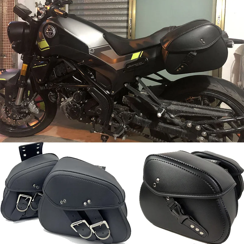 

1 пара мотоциклетных седельных сумок из искусственной кожи для Honda Yamaha V-Star XVS 650 1100 Kawasaki VN 1500 1600 1700 Suzuki Boulevard Intrumer