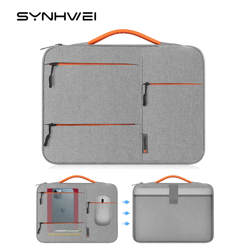 Funda impermeable para ordenador portátil, maletín para Macbook Air Pro, Xiaomi, Huawei, ASUS, Lenovo, 13, 14 y 15 pulgadas