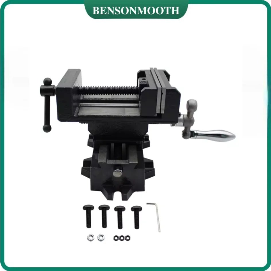 Precision Heavy-Duty Cross Vise 4-Inch Mobile Platform Workbench Clamp for Stable And Accurate Clamping