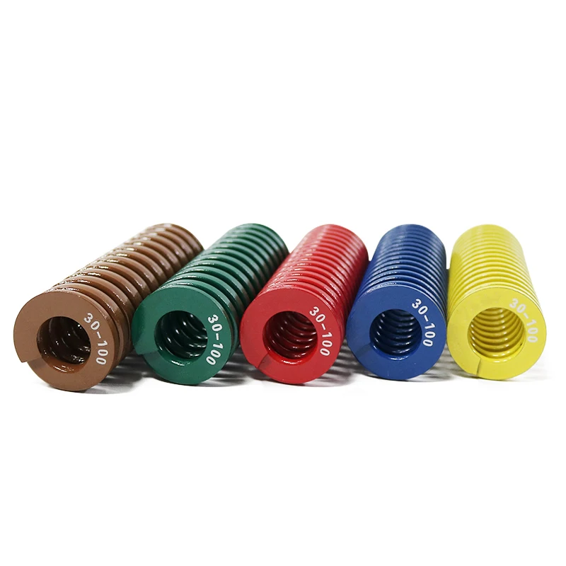 

Creamily 1PCS Die Spring Alloy Steel Compression Spring Loading Springs OD30mm ID15mm Length25-100mm Yellow/Blue/Red/Green/Brown