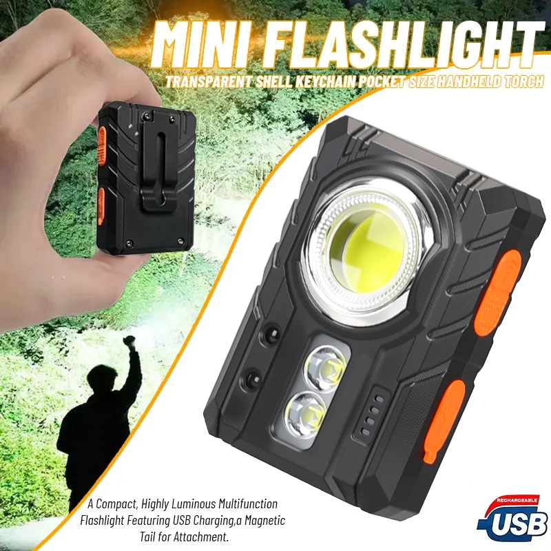 

Светодиодный интеллектуальный сенсорный фонарик, сигнальная лампа, USB перезаряжаемая портативная ручная лампа, наружное освещение, фонарик для кемпинга и рыбалки