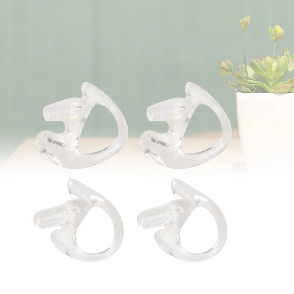 

2Pairs Silicone Ear Plugs Lightweight Portable Reusable Ear Protection for Interphone Noise L Size
