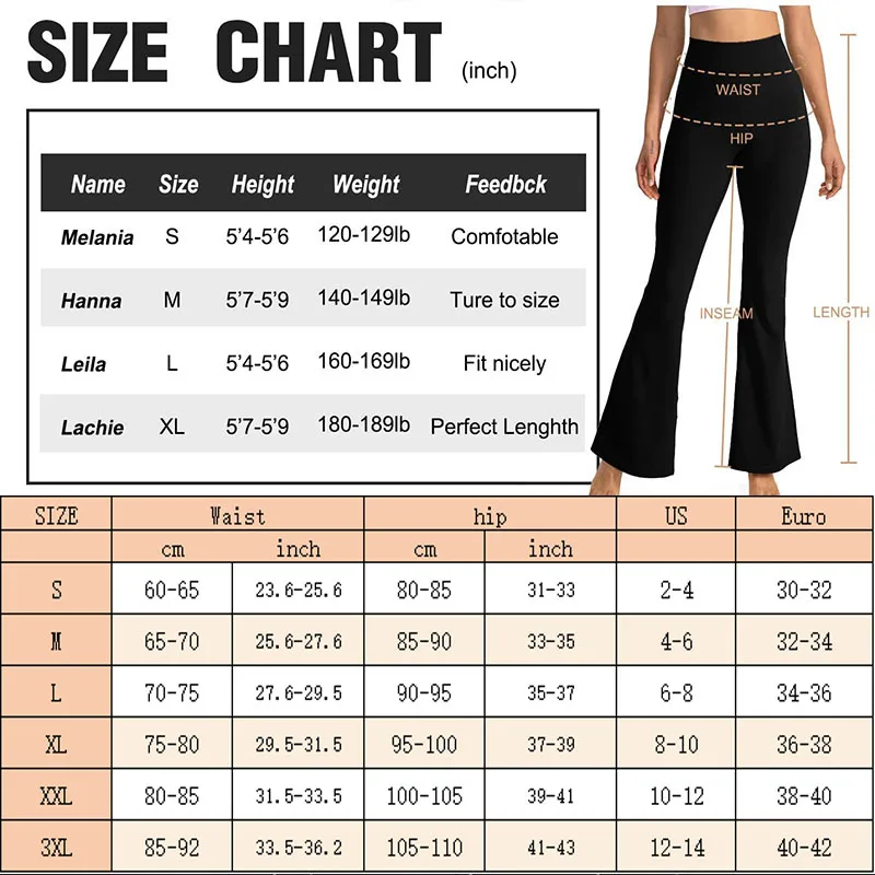 Aiithuug Bell Bottoms Yoga Pants Bootcut Yoga Leggings Gym Pant Peach Butt Lifting Yoga Legging Flare Leggings Streamlined Body