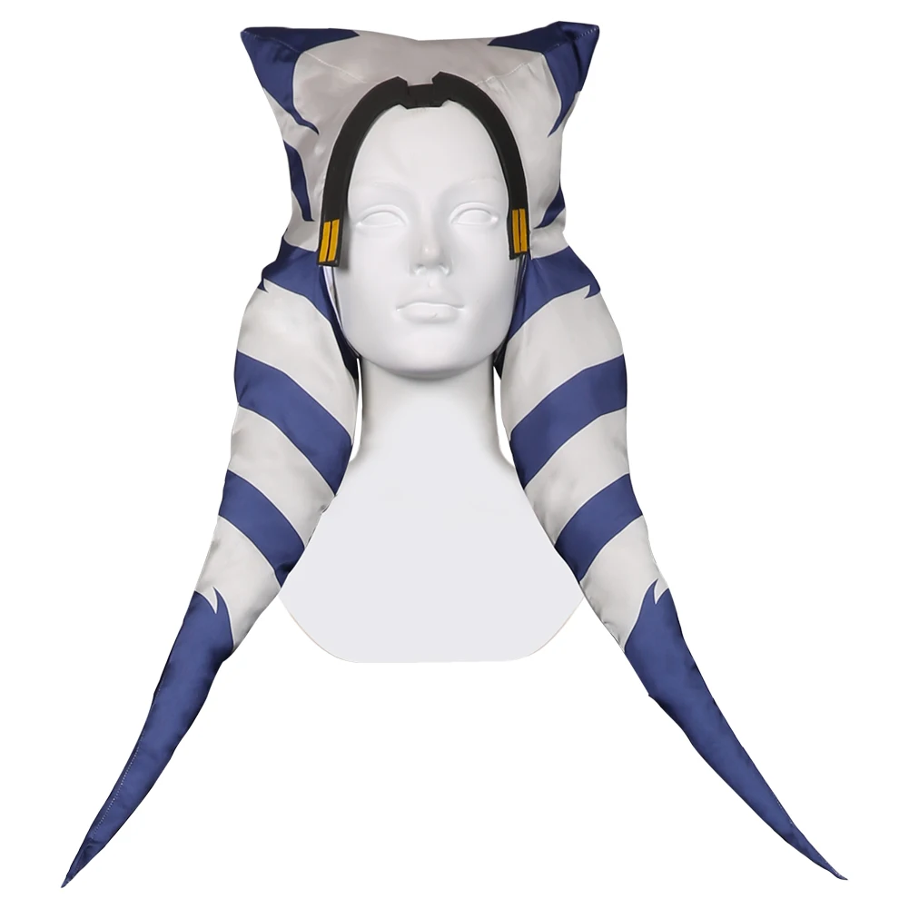 Bambini adulti Asoka Cosplay copricapo maschera cappello berretto copricapo film battaglia Costume accessori casco festa di Halloween giochi di ruolo puntelli