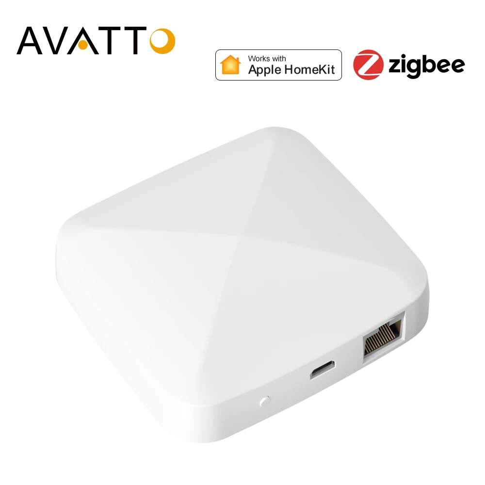 AVATTO Tuya ZigBee 3.0 Smart Gateway Hub,Smart Life App Remote Control Works With Apple HomeKit,Voice Control Alexa Google Home