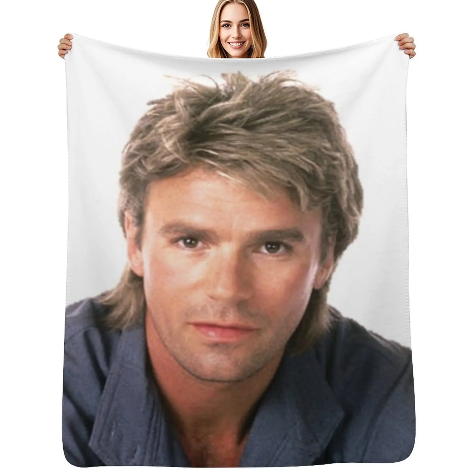 MacGyver, I have an idea, 80s Heroes MacGyver Throw Blanket heavy to sleep Warm Designers wednesday Sofas Large Blankets