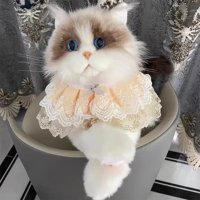 Simulação Puppet Cat Boneca, Gatinho Boneca De Pelúcia, Decoração do Lar, Brinquedos Infantis, Presente de Aniversário, Feriado, Nível De Aparência Elevada