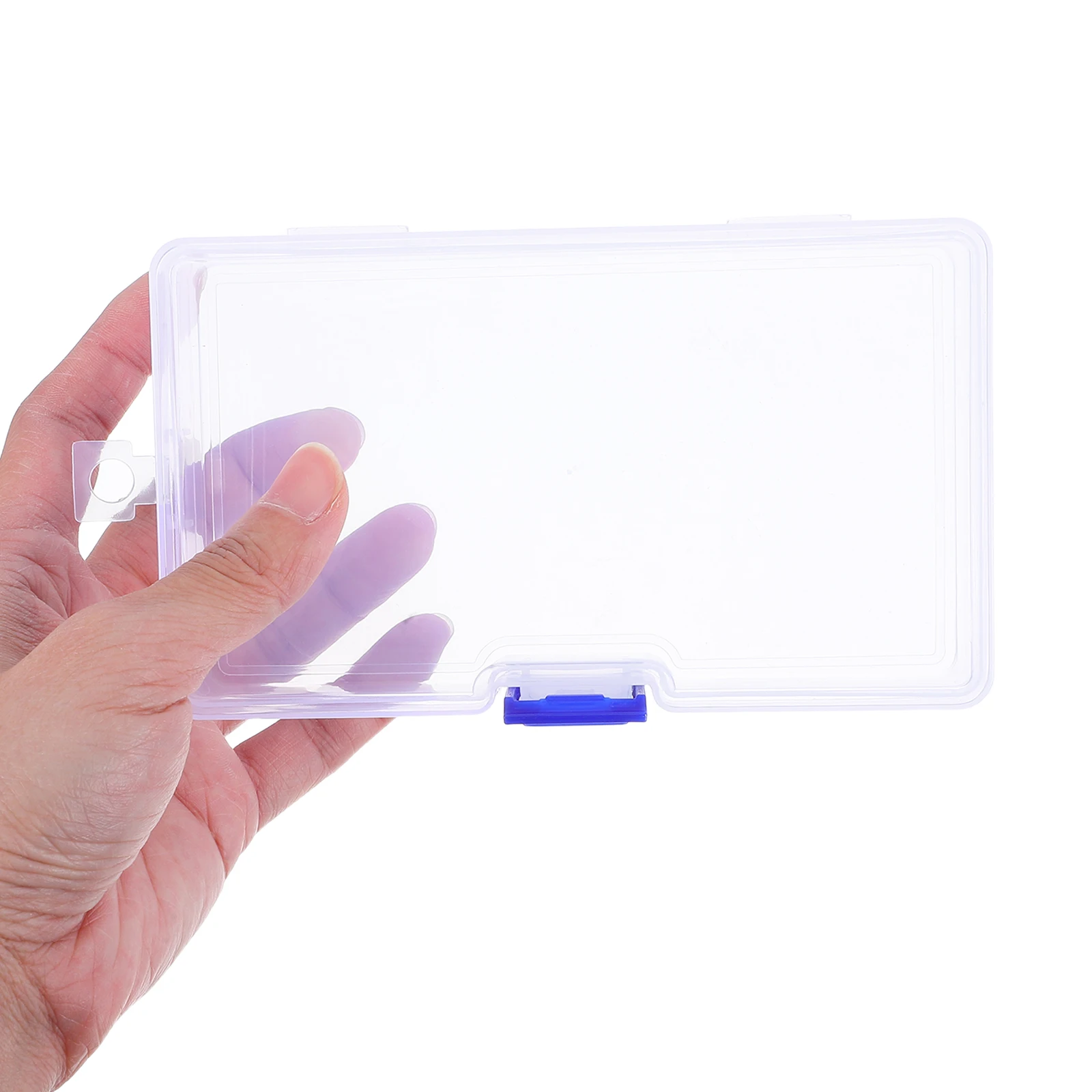 

10Pcs Transparent PP Storage Box Jewelry Organizer Durable Odorless for Earrings Rings Hair Ties Small Objects