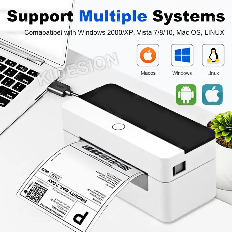 Xprinter D463B 4Inch 152MM/S Thermal Label Sticker/Waybill Printer Fedex DHL UPS Barocde Label  Priner For Express  Supermarket