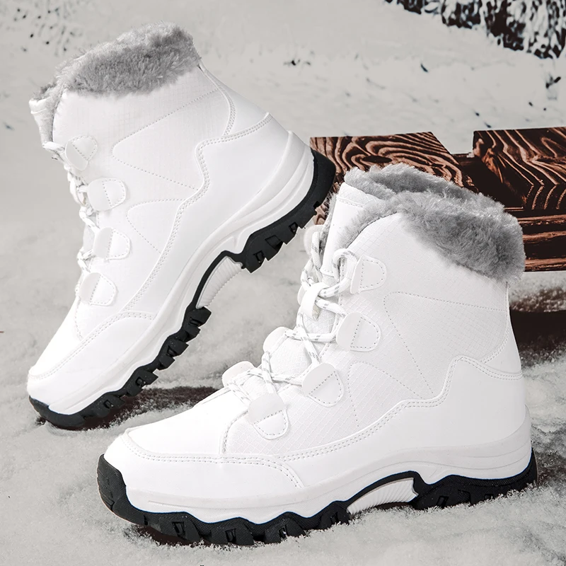

YRZL Snow Boots Women Winter 2025 Thermal Waterproof Anti Slip Arctic Warm Comfort Outdoor Hiking Boots Outdoor Big Size Shoes