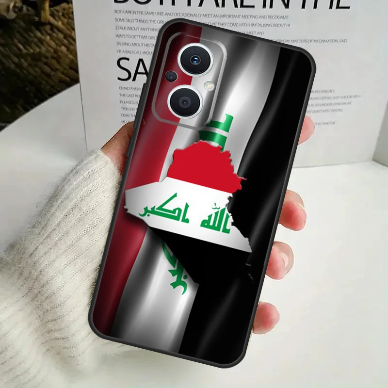 Iraqi Iraq National Flag Case For OPPO Reno 10 Pro 11F 4 5 6 7 8 Lite 4Z 5Z 8T OPPO Find X2 X3 X5 Lite X6 Pro Cover