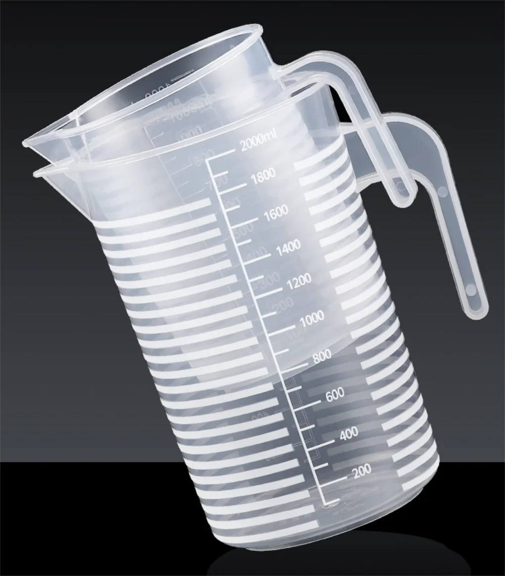 250/500/1000/2000 Ml Spout Kitchen Lab With Handle Measuring Cup Cooking Liquid Pitcher Jug Pour Durable Spout Kitchen Tool 1Pc