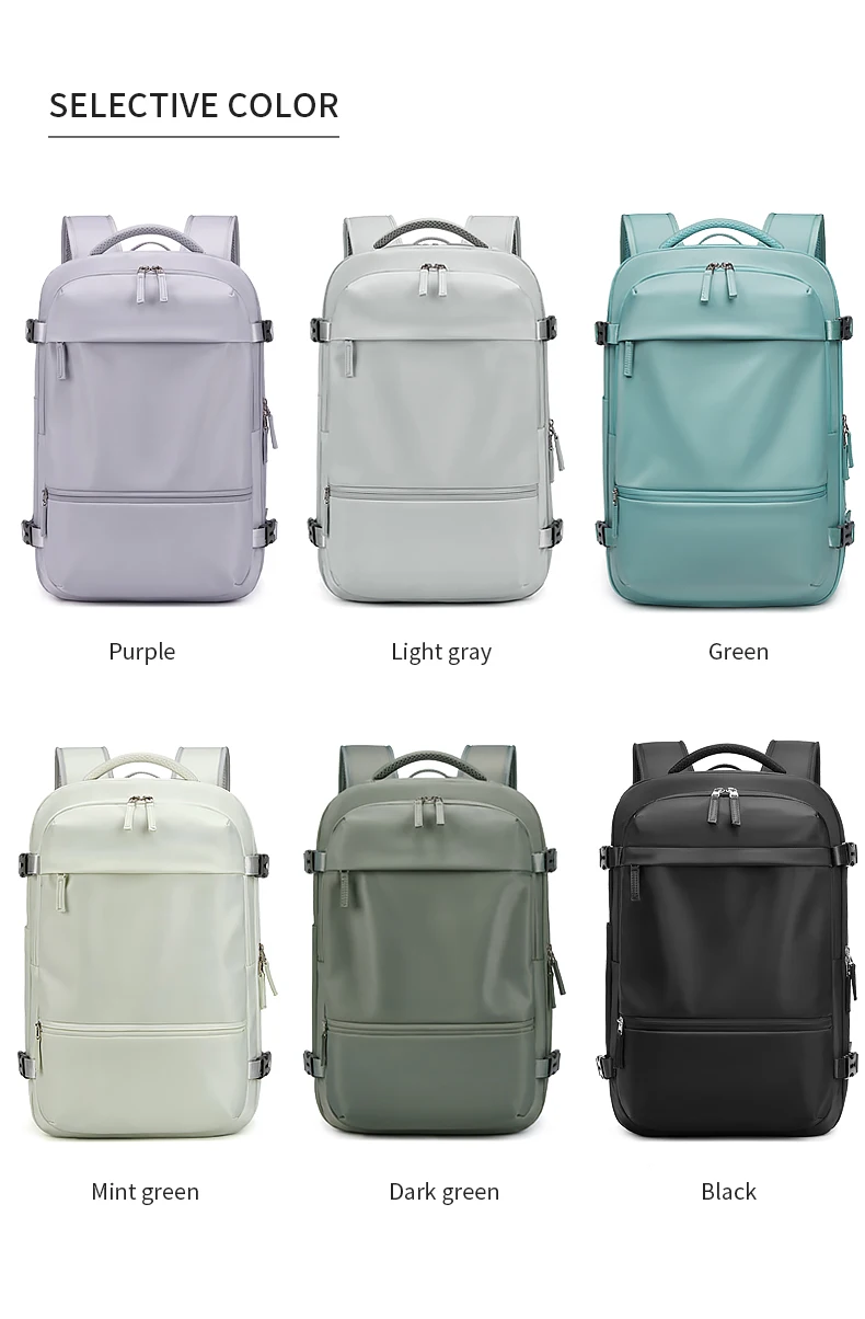 حقيبة السفر للرجال حقيبة ظهر للأعمال المدرسية حقيبة USB قابلة للتوسيع سعة كبيرة مقاوم للماء حقيبة ظهر للكمبيوتر المحمول موضة mochaila