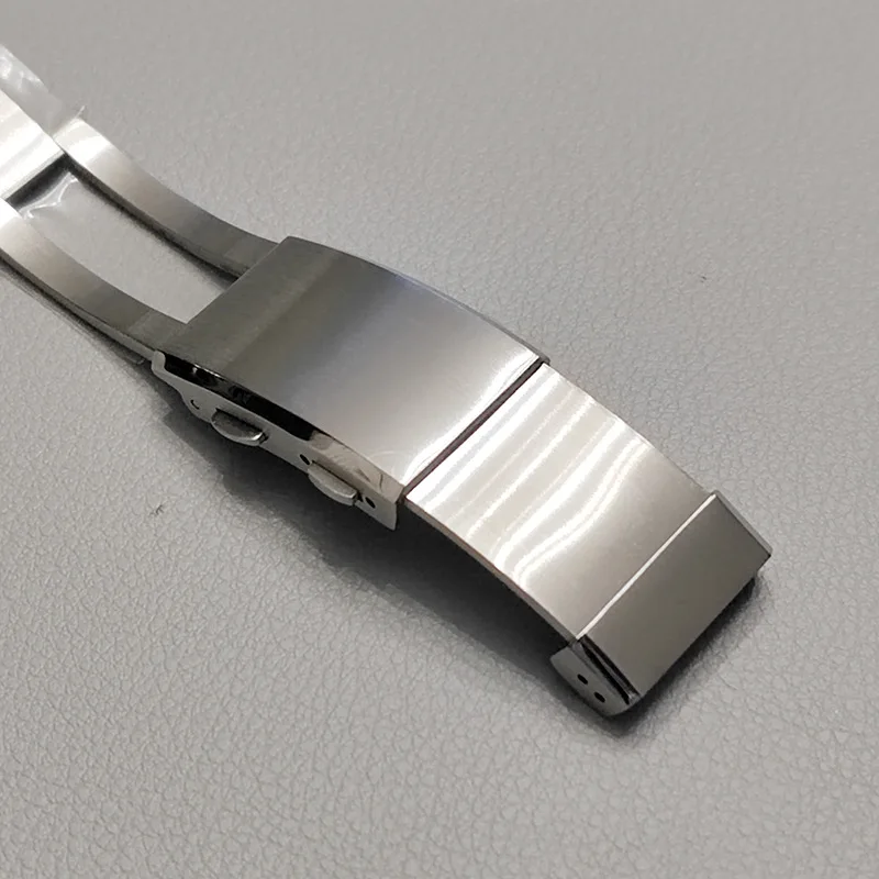 316L Stainless Steel Solid Buckle 18mm 20mm 22mm for Seiko Clasp Double Lock Folding Button Diver Buckle Metal Watch Accessories