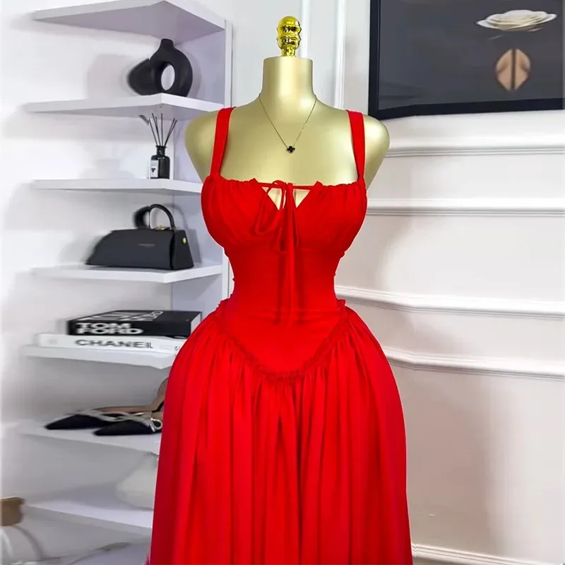 

Women Sleeveless Strapless Print Slim Cute Long Maxi Dress 2025 Spring Birthday Evening Sexy Party Dresses Vestidos