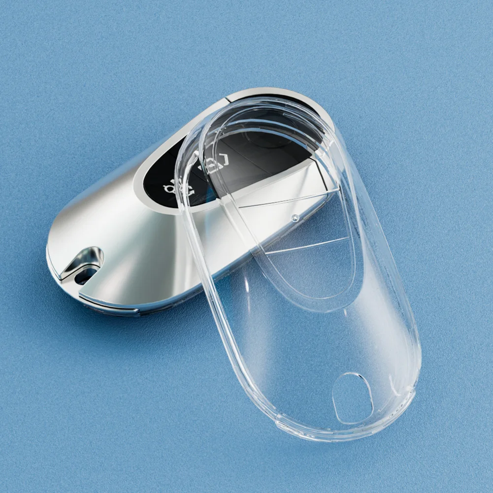 For TPU Transparent Car Key Case Cover Holder Shell For Mercedes S For GLC Class Automotive Accessories