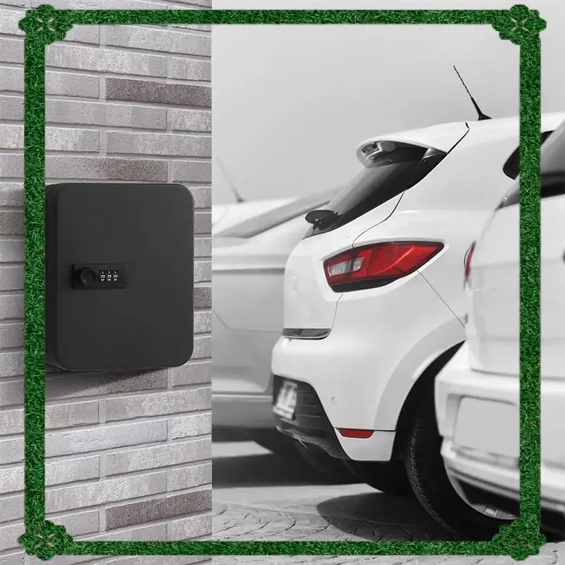 24-Hour Delivery Wall Mounted Combination Key Cabinet 36 Key Hooks Lock Box Code Lock Security Key Organizer Locking Key Storage