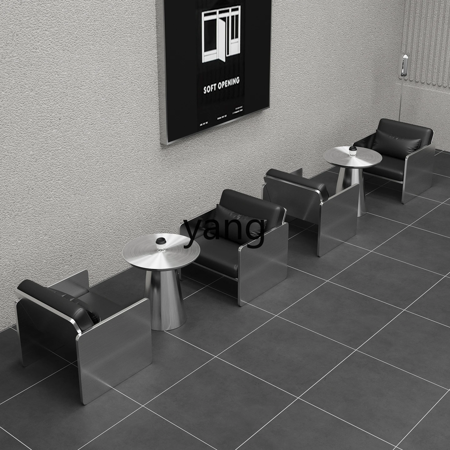 LMM Combination Small Wine Bar Industrial Style Sofa Bar Clear Bar