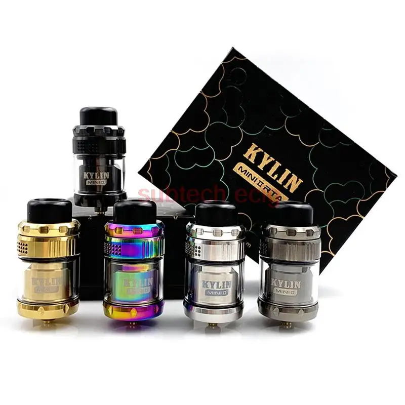 

Kylin Mini V2 RTA Replaceable Tank 24.4mm 2ml/5ml Top Airflow Electronic Cigarettes Atomizer For 510 Thread Vape Ecig Box Mod