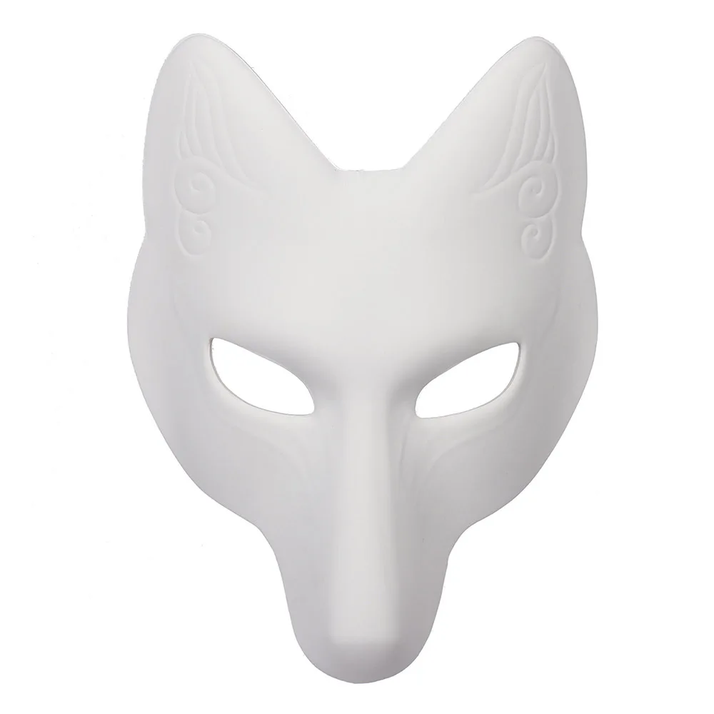 DIY PU Leather Fox Mask Japanese Anime Cosplay Mask Halloween