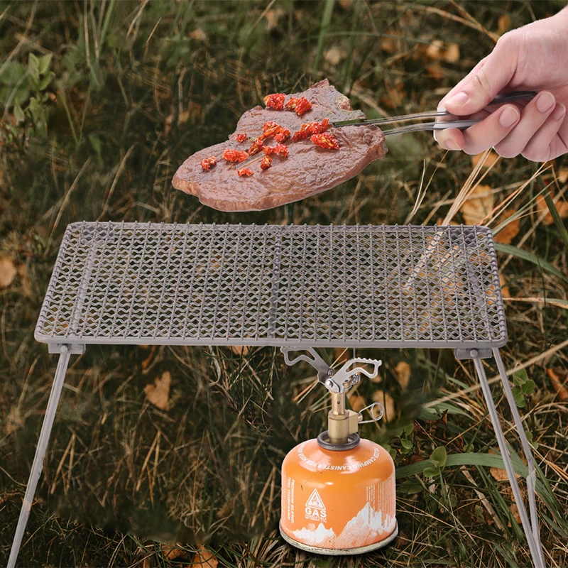 Folding Campfire Grill Titaniu - Camp Grill Portable Folding recension och pris