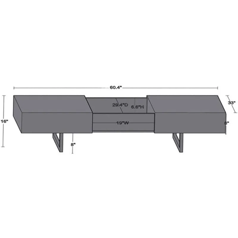 Glide Modern Hard Wood Coffee Table with Sliding Top in Natural