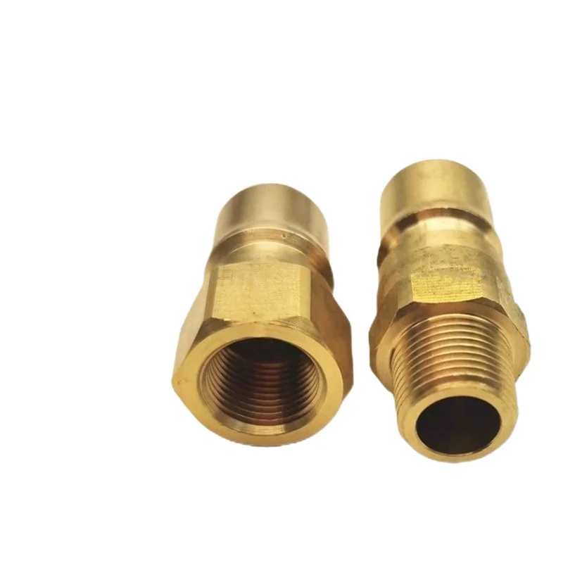 Double valve self-sealing compact large flow cooling water connector F120-SF 1/8 F120-PM  F120-PF
