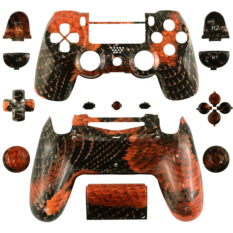 Daten Frosch Ersatz Shell Gehäuse Abdeckung Fall für Playstation 4 Slim Buttons Mod Kit für Sony PS4 Slim Controller Zubehör