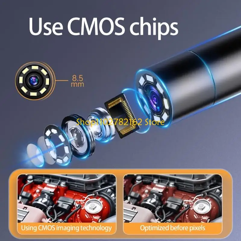 

547B Cable Industrial Endoscope High Resolution Camera Waterproof Tight Space Access