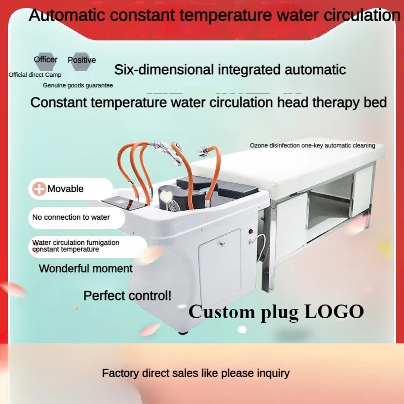 Lit de traitement de tête thaïlandaise, automatique, température constante, compteur d\'eau, salle de santé multidimensionnelle intégrée, lit valide