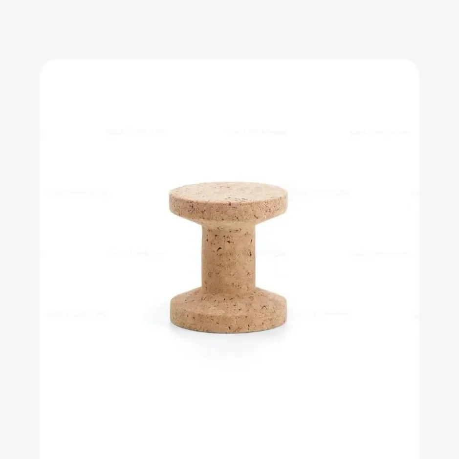 Environmentally friendly furniture Natural wood surface upholstered chair Coffee table Wooden stool upholstered stool