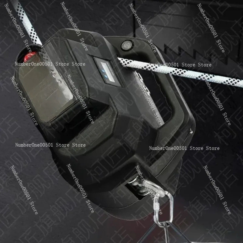 

001 Electric Rope Climber Cordless Remote Lithium Hoist for High Altitude Wall Climbing AC Lifting