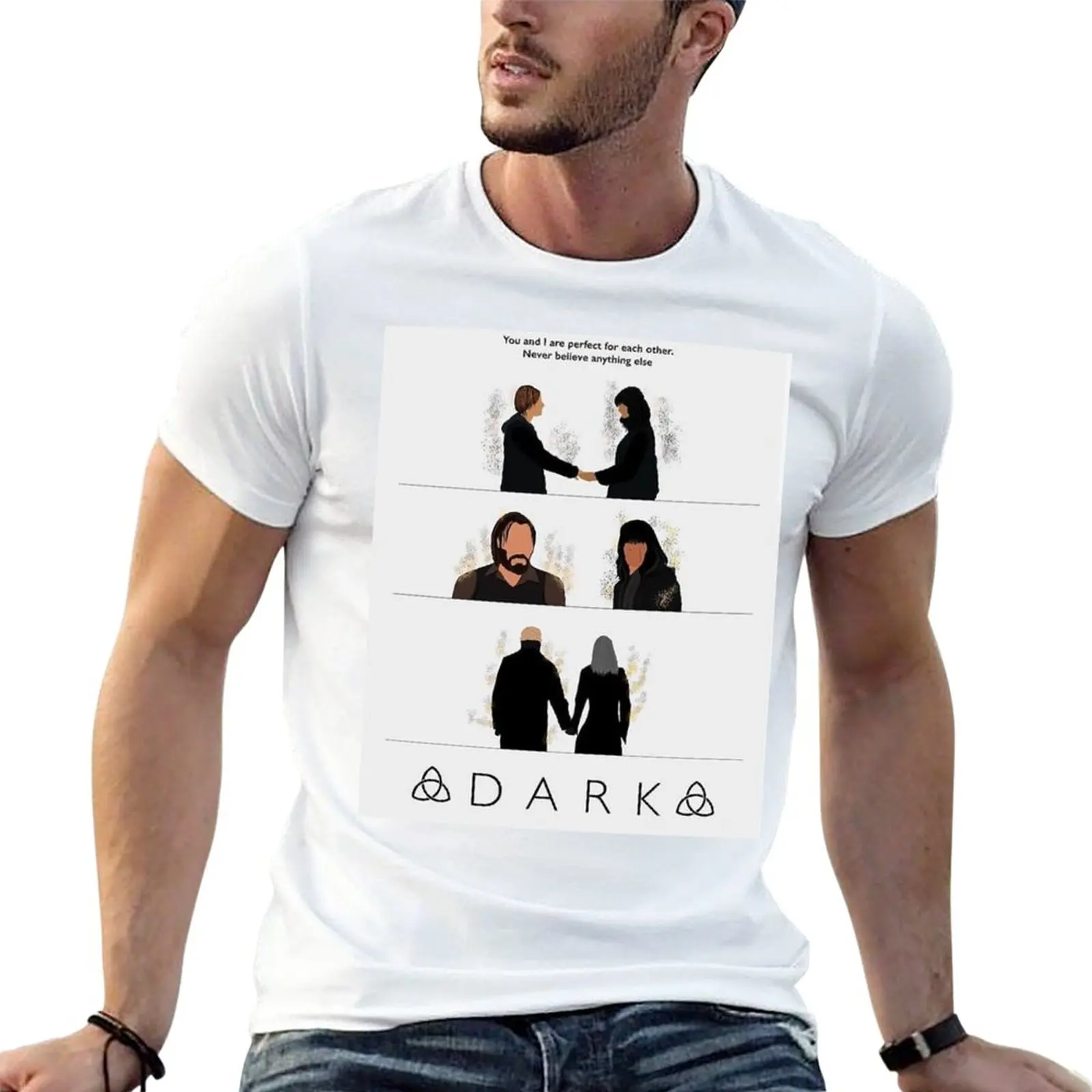 Dark series T-Shirt blacks blanks oversized mens workout shirts