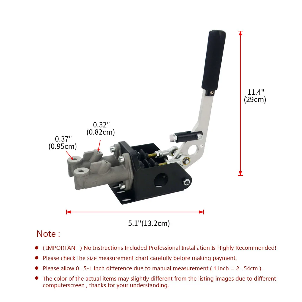 

For Honda Civic EF8/9 Vertical Hydraulic Handbrake Twin Cylinder With Master Cylinder