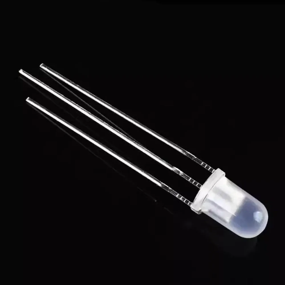 30Pcs LED 5MM Red & Green Common Cathode & Anode High Diffused Round Bi-Color Light-Emitting Diode