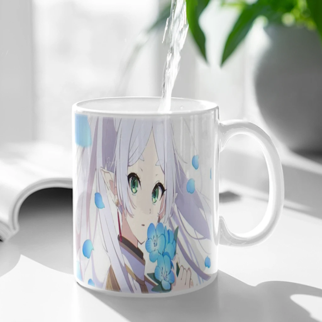 Anime Frieren: Beyond Journey's End Acrylic 11oz Afternoon Tea Mug Multifunctional Ceramic Coffee Mug Porcelain Coffee Cup