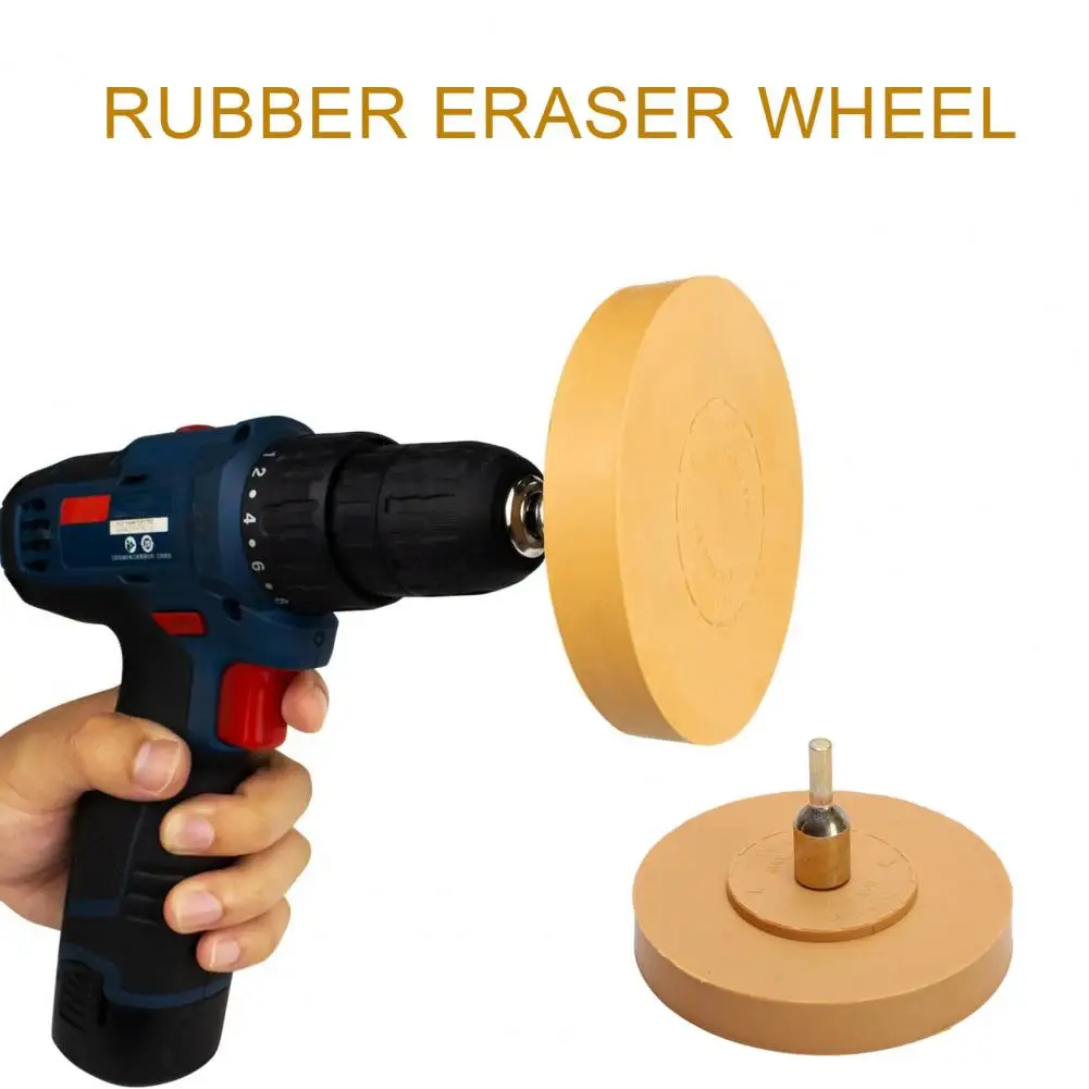 Rubber Eraser Wheel with Drill Adapter Labor-saving Vinyl Tapes Graphics Adhesive Remover Wheel Car Accessories