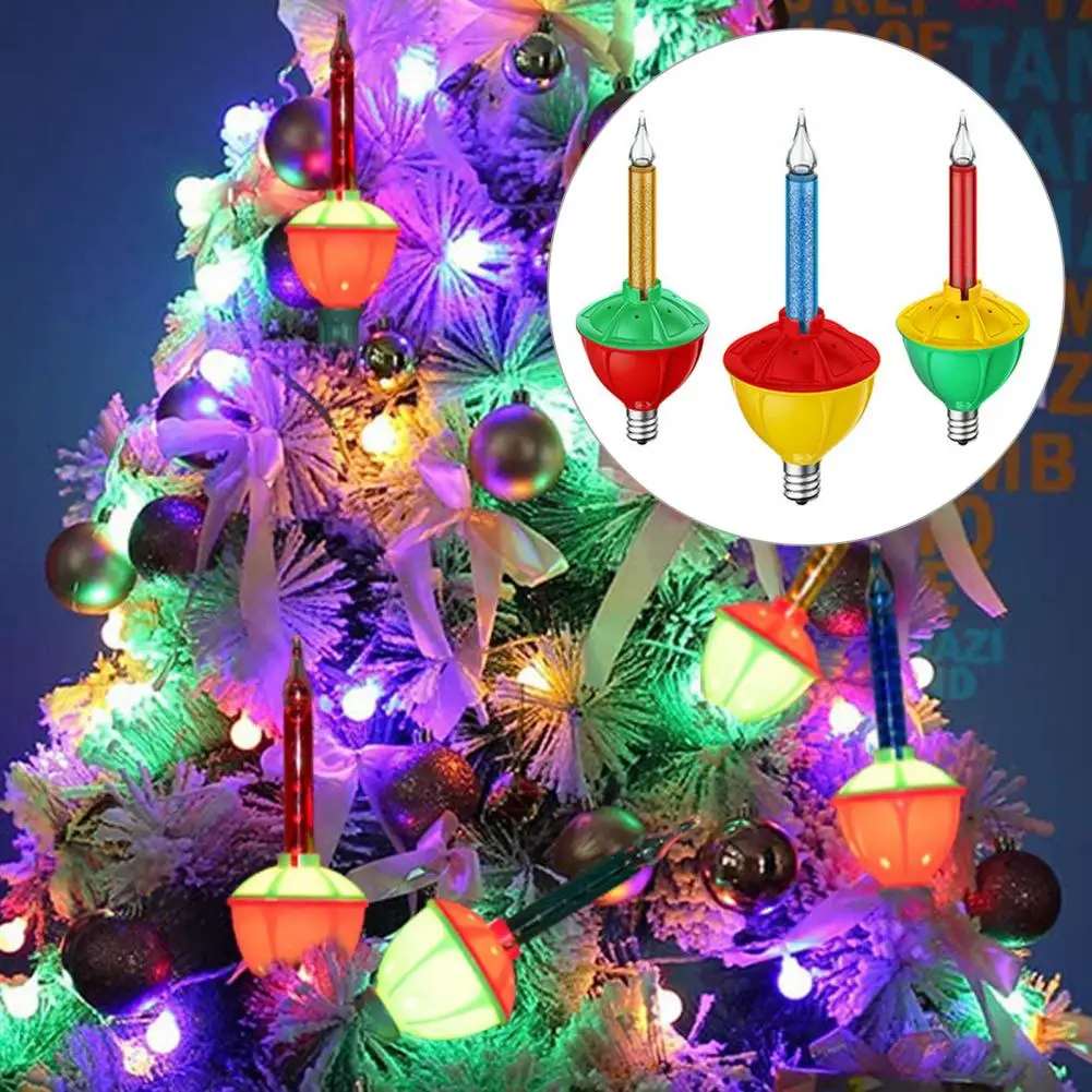 Ensemble de lumières à bulles de Noël à faible consommation d'énergie, étanche, économie d'énergie, vibrant, intérieur, accessoires de fête