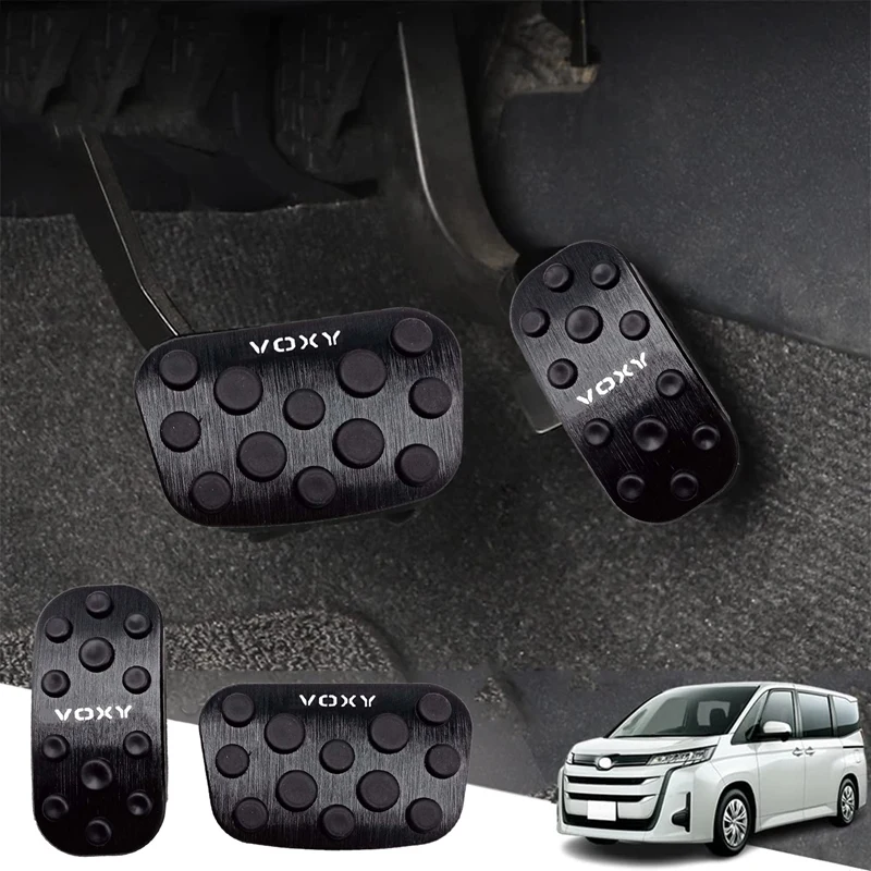 Car Foot Pedal Pads Cover For Toyota Voxy 90 Series 2022 Accessories Accelerator Throttle Brake Pedals Cover