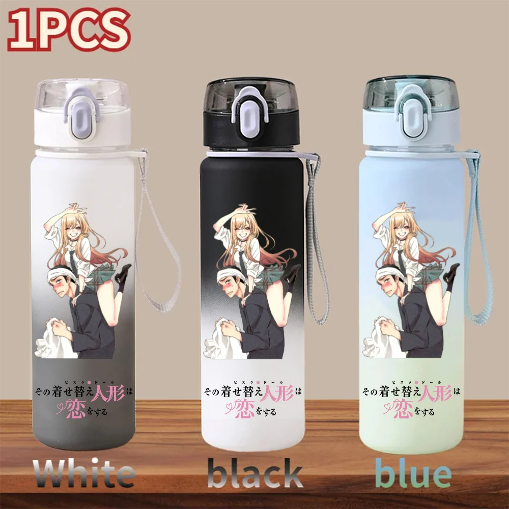 My Dress-Up Darling 560ml Water Cup Kitagawa Marin Water Bottle Sports Students Portable Plastic Drinking Gradient Color Cup - view 6