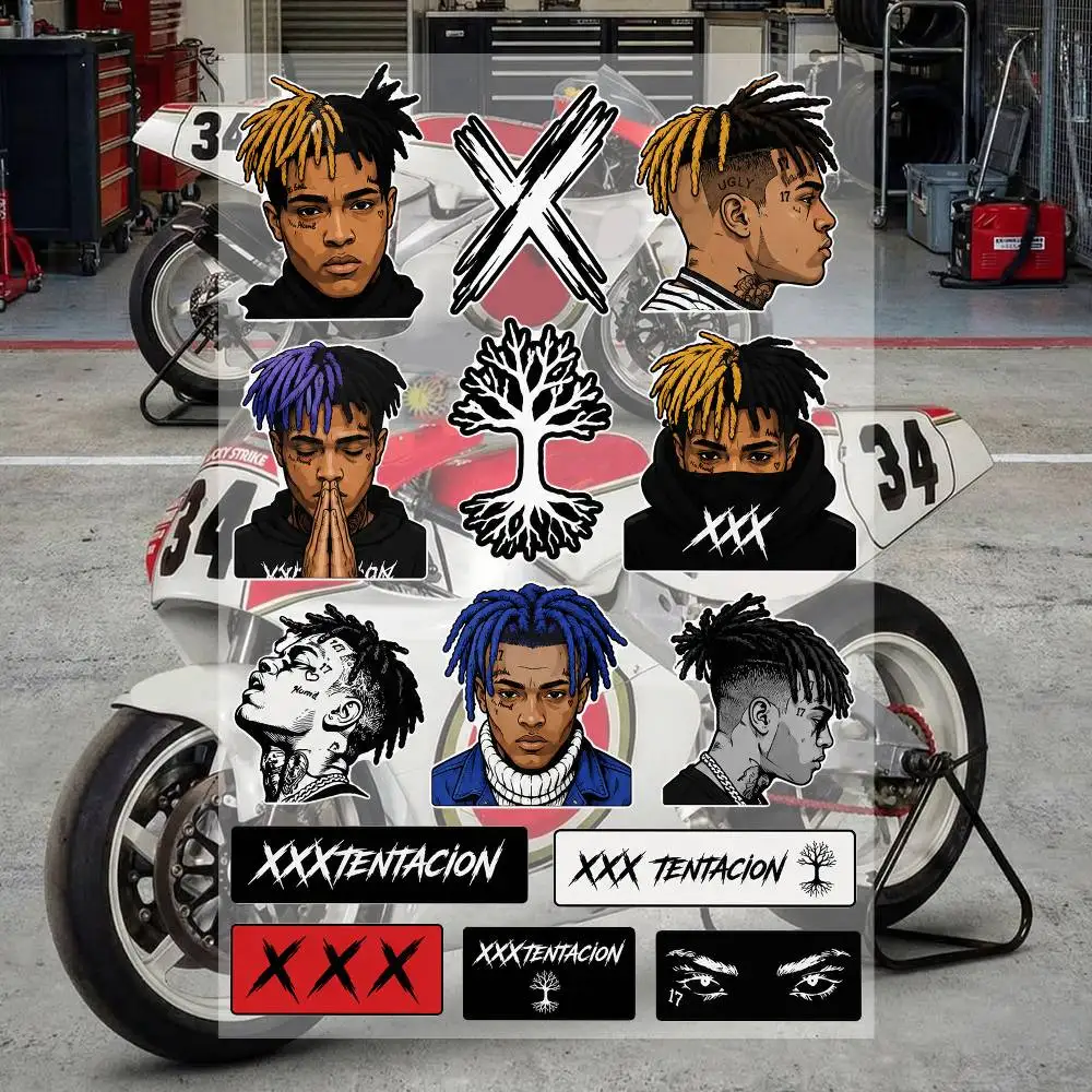 X-X-X-T-eNT-aciON Aesthetic Graffiti Waterproof PVC Stickers for Car Motorcycle Skateboard Helmet Notebook