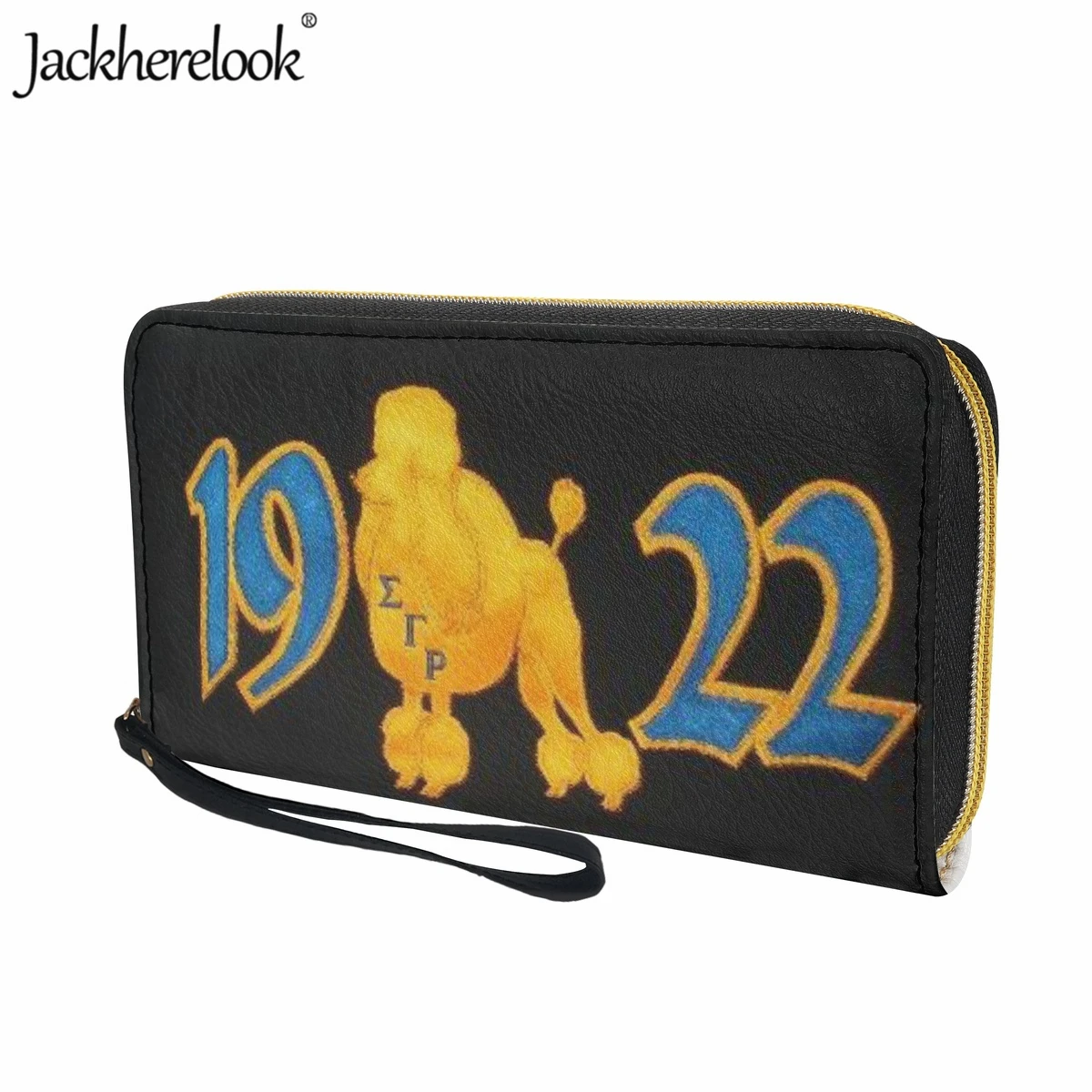 Jackherelook Sigma Gamma Rho Sorority 1922 Women's Fashion Wristlet Wallet Leather Credit Card Holder Purse Ladies Party Clutch