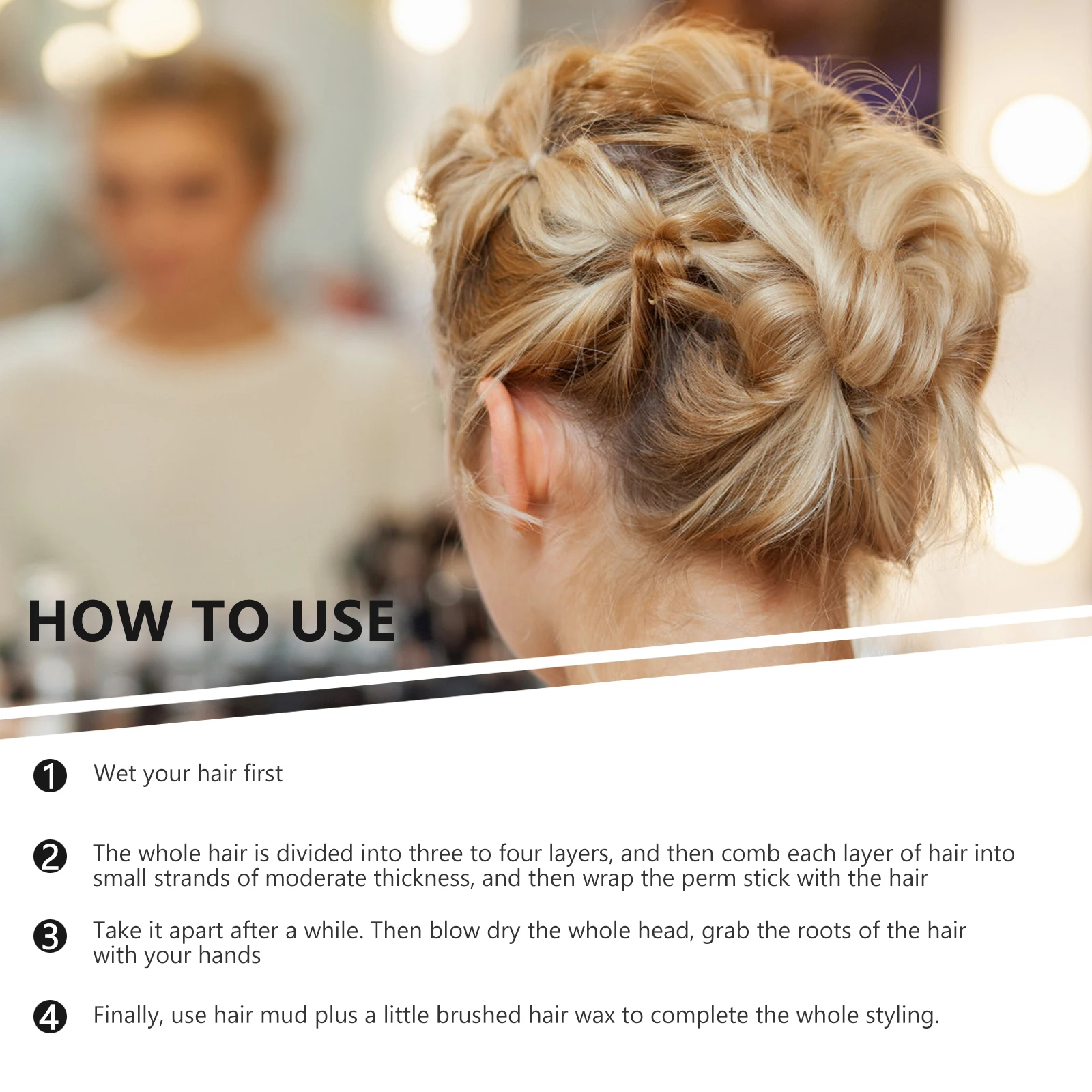 

90Pcs Hair Curling Rods Salon Grade Reusable Perm Tools for Beautiful Waves Curls Easy to Use Indoors Outdoors