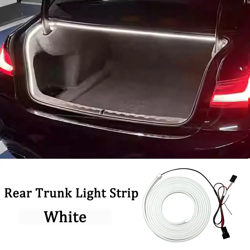 

LED for BMW 1 2 3 5 Series E90 E60 E70 E46 F10 F20 F30 G20 F34 i3 Rear Trunk Light Strip Bright Silicone