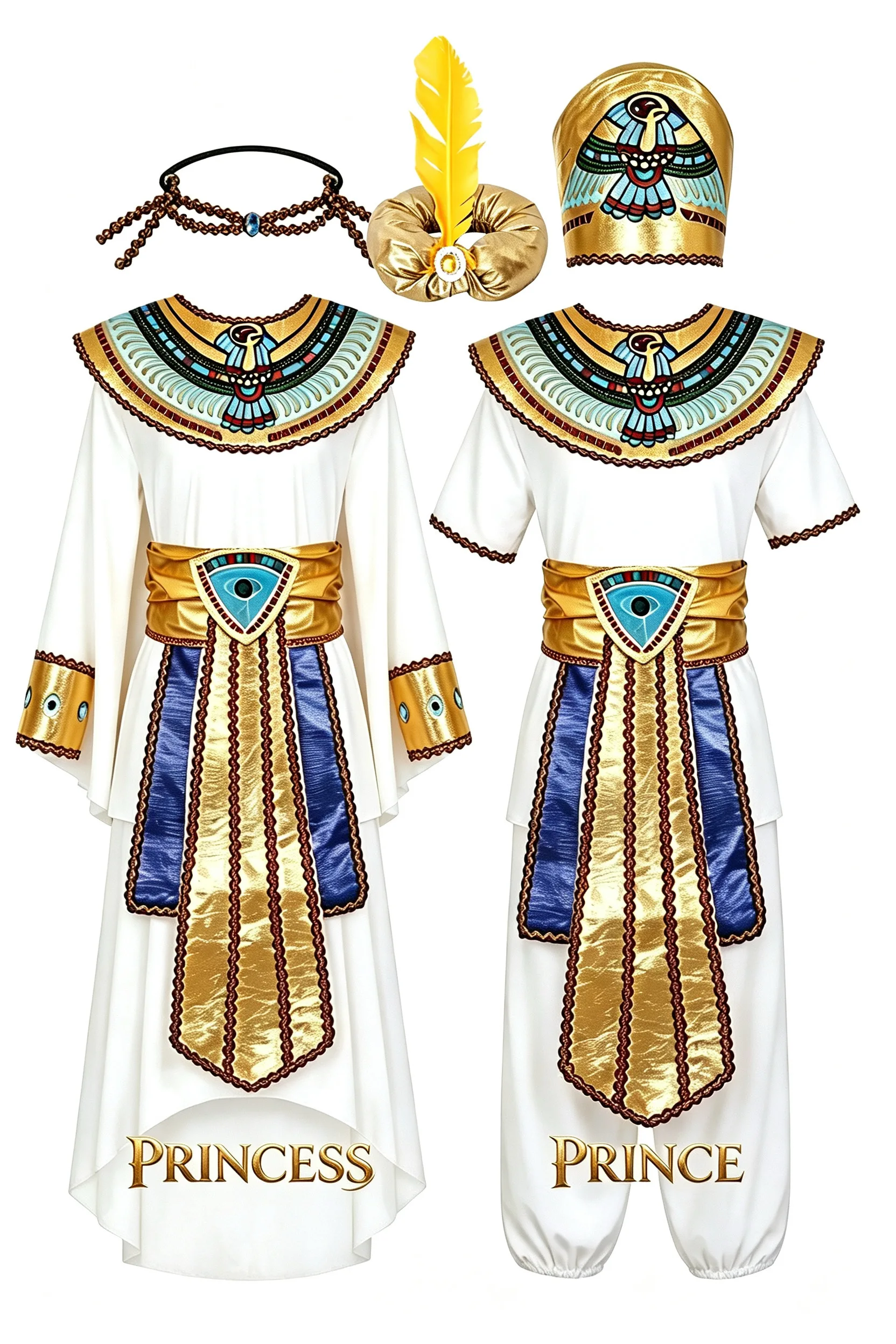 

Children Role Play Egyptian Pharaoh Costume Kids Nile King Outfit Boys Girls Fancy Dress for Halloween Carnival Party