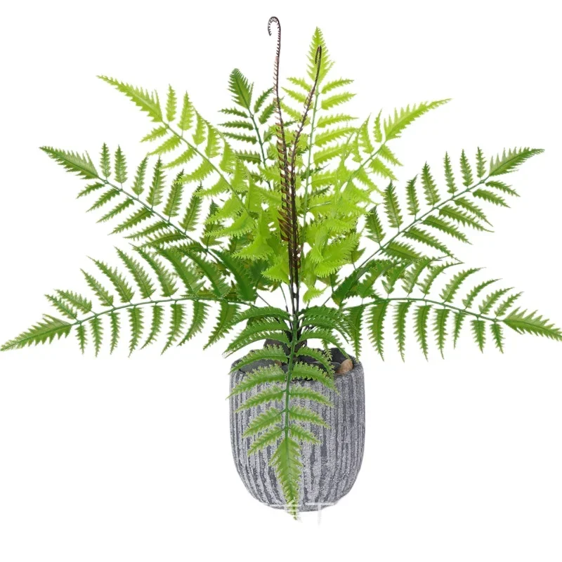 Simulation Plant Leaves Plastic Loose Tail Sunflower Large Iron Tree Home Bedroom Decoration Artificial Persian Grass Plants