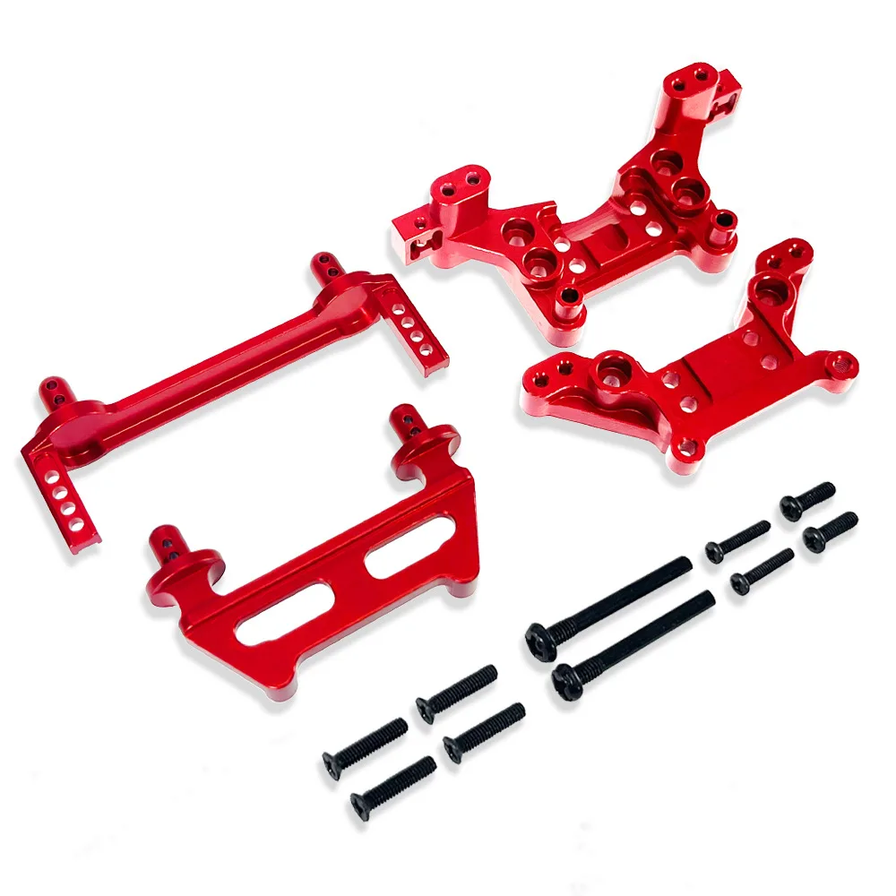 For MJX Hyper Go 1/16 16208 16209 H16 H16BM RC ca Metal upgrade parts F/R Body Pillars Front/Rea Shock Tower