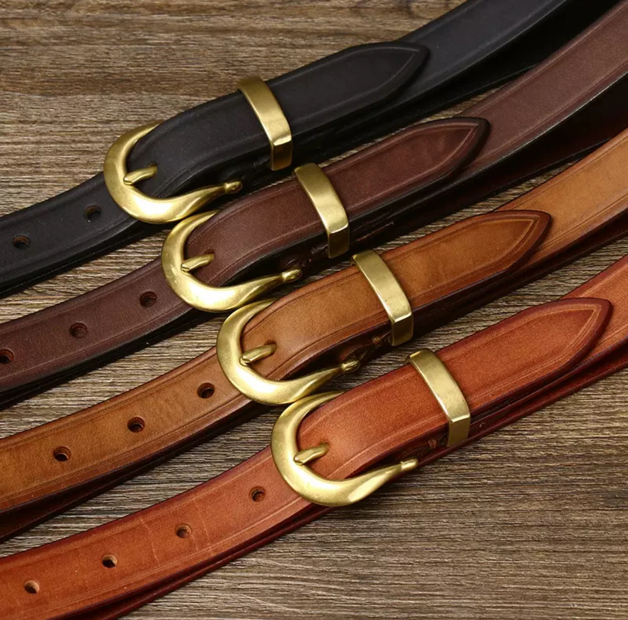 

Luxury quality 2025 new genuine leather belt for women, Korean version, high-end feel, versatile, retro, first-layer pure cow